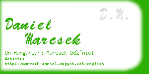 daniel marcsek business card